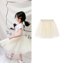 Tullejour girls clothing drop gold stars sparkling Glitter printed fairy soft mesh yarn Tutu half-body dress