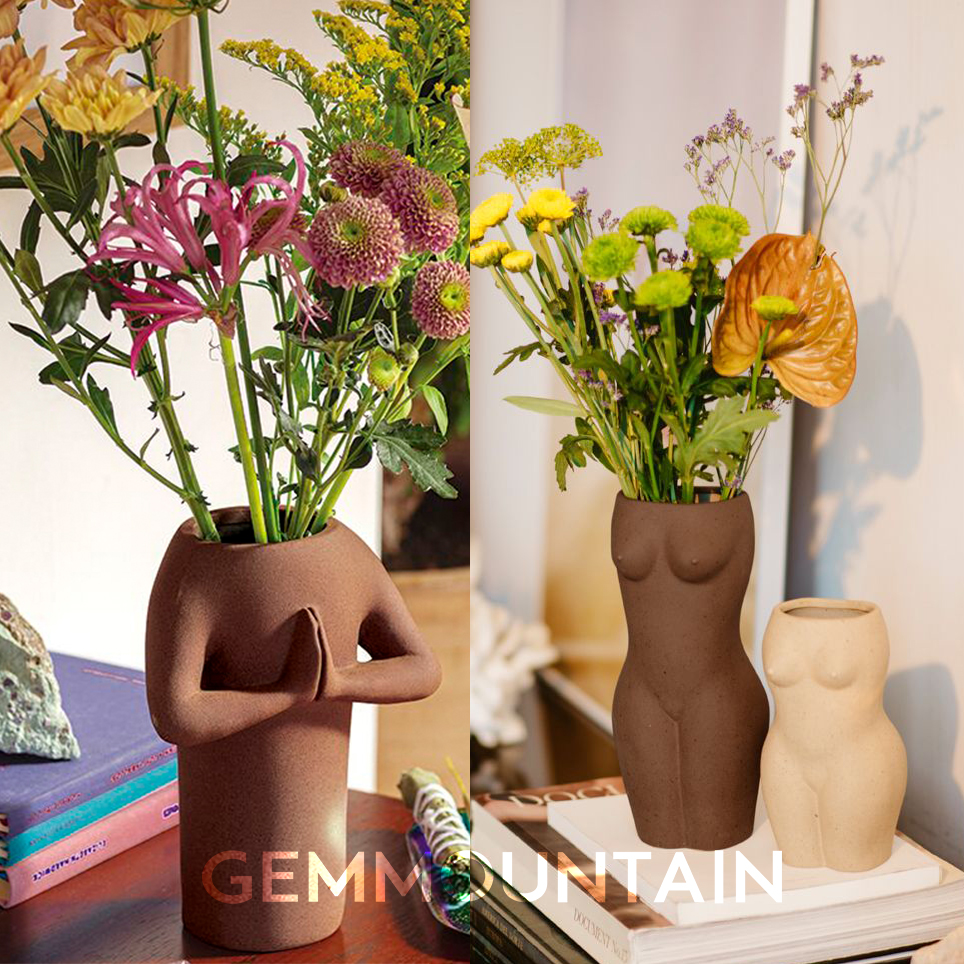 Spanish DOIY official minimalist modern bye-bye vase Vase Clay smooth and smooth vase living room retro