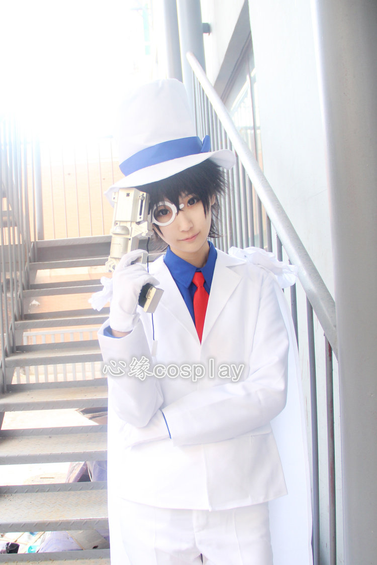 现货名侦探柯南cos服成人男儿童怪盗基德衣服cosplay服装二次元女-阿里巴巴