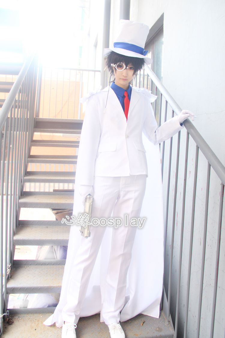 Tại chỗ Detective Conan COS quần áo trẻ em Người Lớn geek Kidd quần áo cosplay trang phục dịch vụ hàng ngày cosplay halloween