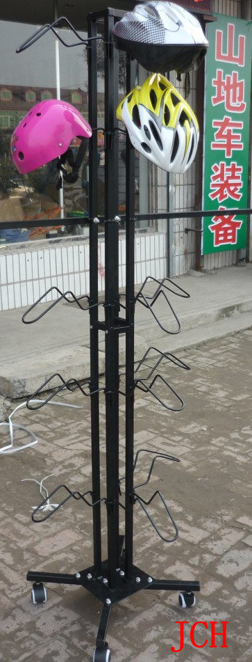 JCH321 Road Mountain Bike Helmet Display Rack 20 Top Detachable mobile with riding clothes hanger-Taobao