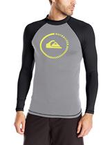 Quiksilver UPF50 Mens Jellyfish suit Surf suit Long sleeve top Sunscreen shirt Quick-drying snorkeling diving