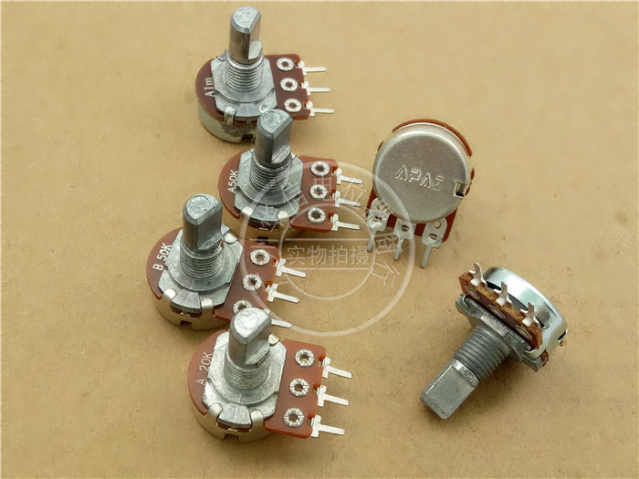 APAI 148 type single joint potentiometers A20K B50K A1K A1K-handle long 15MMF Step 41 points
