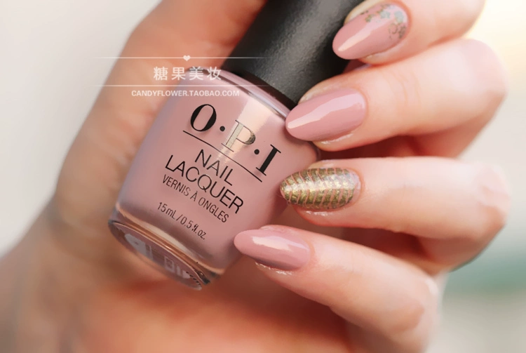 Sơn móng tay OPI chính hãng của Mỹ Peru series màu nude sữa nâu / sữa nhạt màu cà phê P37 miễn phí nướng và bảo vệ môi trường nhanh khô - Sơn móng tay / Móng tay và móng chân