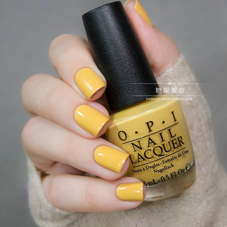 Mùa thu và mùa đông Washington series OPI gốc kem màu vàng ngỗng chính hãng W56 sơn móng tay chống thấm nước lâu khô nhanh chóng - Sơn móng tay / Móng tay và móng chân