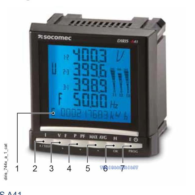 French socomec Anadromous high and versatile meter electric meter grid analysis DIRIS A40 A41