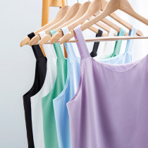 MsShe Big Code Womens Dress 2021 New Summer Dress Fat Sister OL White Collar Temperament Snowspun Vest Harness Beaten Undershirt