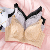 (Qingkura RMB60 ) Large code Fat MM large breasted with small steel ring to gather auxiliary milk 3 4 glasses of thin bra