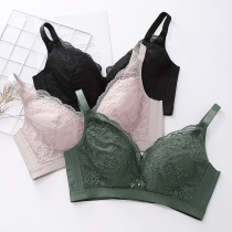 (Clearance 60 yuan)Large size breathable non-steel thin section gathered sub-milk adjustment type 3 4 cup bra