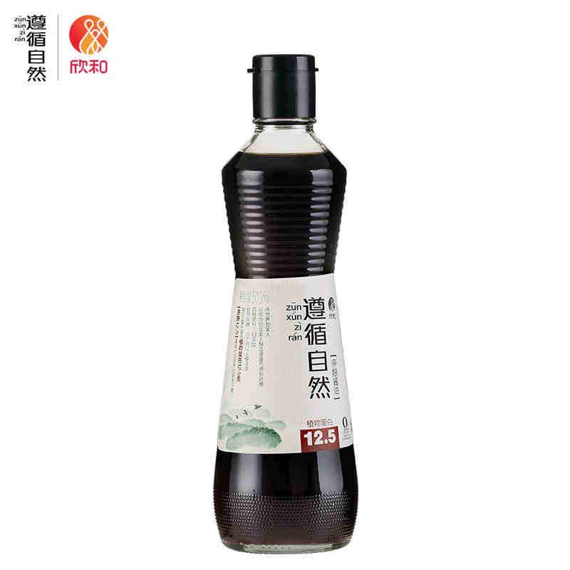 Hona follows the natural original brewing soy sauce 500ml brewing premium no addition Suitable for braising color