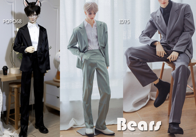 taobao agent ◆Bears◆BJD baby clothes A457 acetate silk casual suit 3 colors 1/4&1/3&uncle ID75