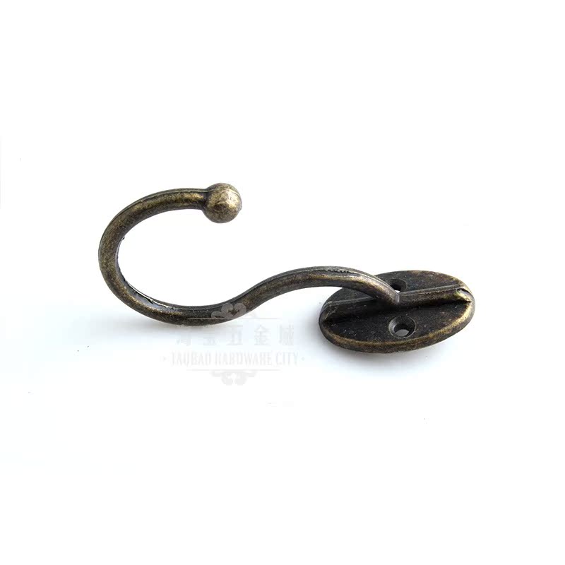 4018 zinc alloy imitation ancient clothes hook Qinggu bronze clothes hat hook furniture to renovate antique accessories zakka retro