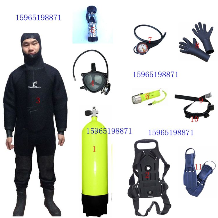 Dry wipe wetsuit full face mask set full dry wetsuit engineering diving suit professional diving equipment