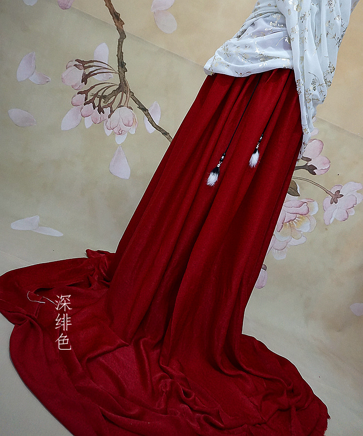 Xue Ying satin crepe áo áo khoác váy vải quần áo Hán ngực áo choàng chiếc váy Sông quần chiffon vải nguyên liệu - Vải vải tự làm chất cotton tàu