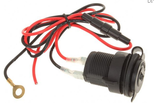 Modified car 12V cigarette lighter socket with line to take power socket motorcycle car cigarette lighter socket