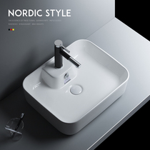 Modern simple washbasin counter basin wash basin bathroom washbasin ceramic washbasin single hole balcony large size basin
