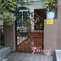 yx415 European-style iron garden door garden door Villa single-door open iron door security door country iron door custom-made