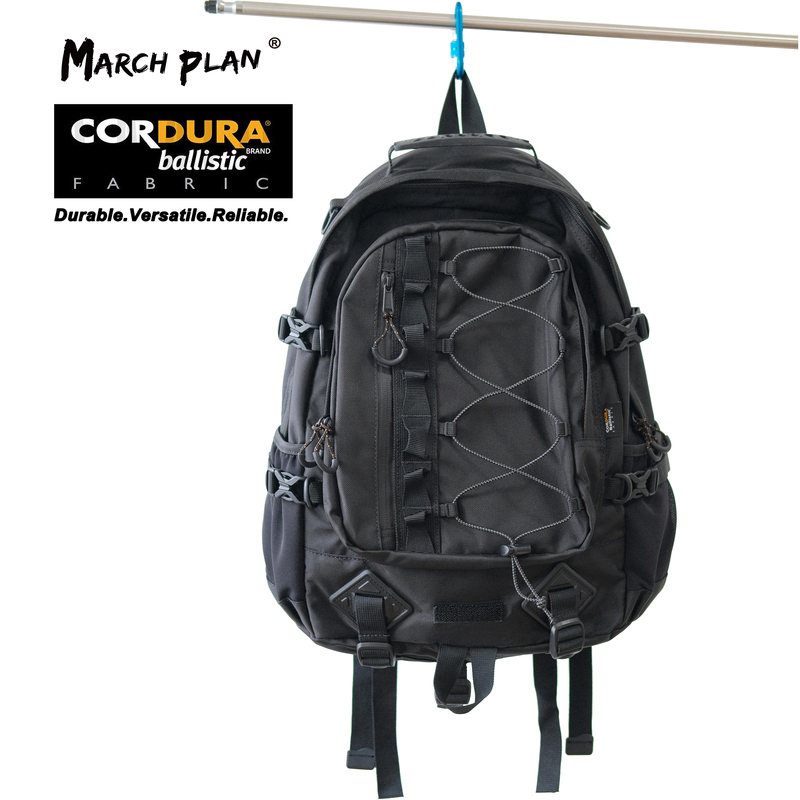 March Liang Cordura Ballistic Nylon Waterproof Mountain-Style Functional Outdoor Computer Backpack