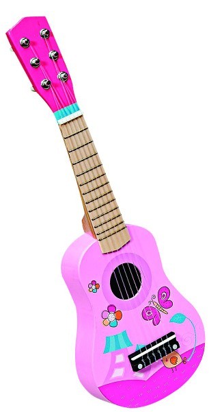 () Manuji Toys Guitar Wooden wood Puzzle Children Enlightenment Education Musical Instruments Young Music