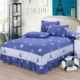 Trẻ em bông giường váy cậu bé hoạt hình dễ thương cô gái bông George flounced ren giường bedspread bộ mùa xuân và mùa thu - Váy Petti