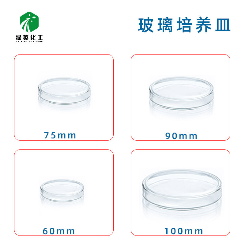 玻璃培养皿 细胞细菌培养皿 直径60 75 90 100mm 器材