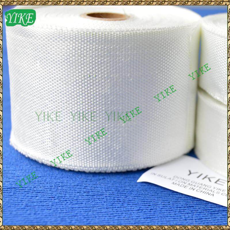 Fiberglass with glass fiber ribbon fireproof webbing insulation with insulated electrified machine white cloth electrified tropical piping embalming belt