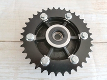 Suitable for motorcycle rear wheel hub tooth plate seat Yongyuan war Falcon little Ninja 350 sports car sprocket plate buffer body accessories