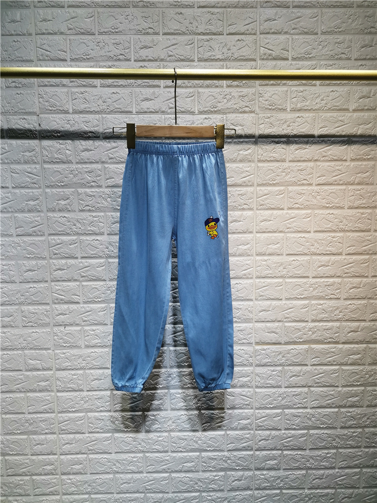 6004 Boy Girl Denim Blue Thin Section Mosquito Pants Jeans Jeans