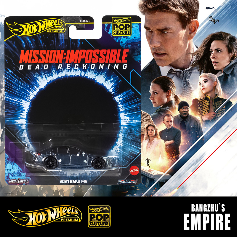 Hotwheels Pop Culture Mission: Impossible 7 Bmw M5 Iron Base Rubber Tires in Stock