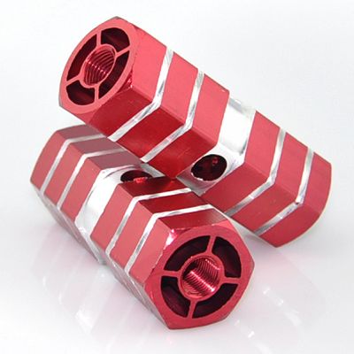 Hexagon Mountaineering Bike Downpedal Backseat Pedagram Footbed Footbed Footbed Aluminum Alloy Rocket Cylinder Pair Price