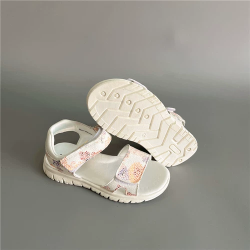 Детские нескользящие модные пляжные сандалии на липучке, Россия, мягкая подошва