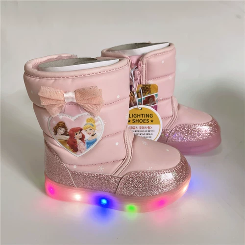 Детские короткие сапоги, флисовые удерживающие тепло туфли