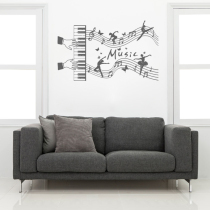 Flying five - spectrum wall stickers Kindergarten Dance Classroom decorated with stickers art creative ballet