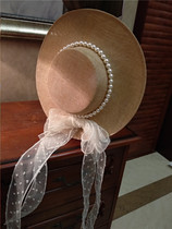 Fancy bowknot sun hat light top VINTAGE hat antique hat summer female VINTAGE hat elegant