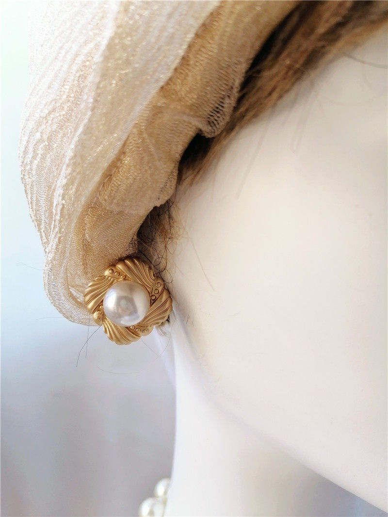 Antique wind ear ear nail in the 80s Hong Kong actress ear ring VINTAGE