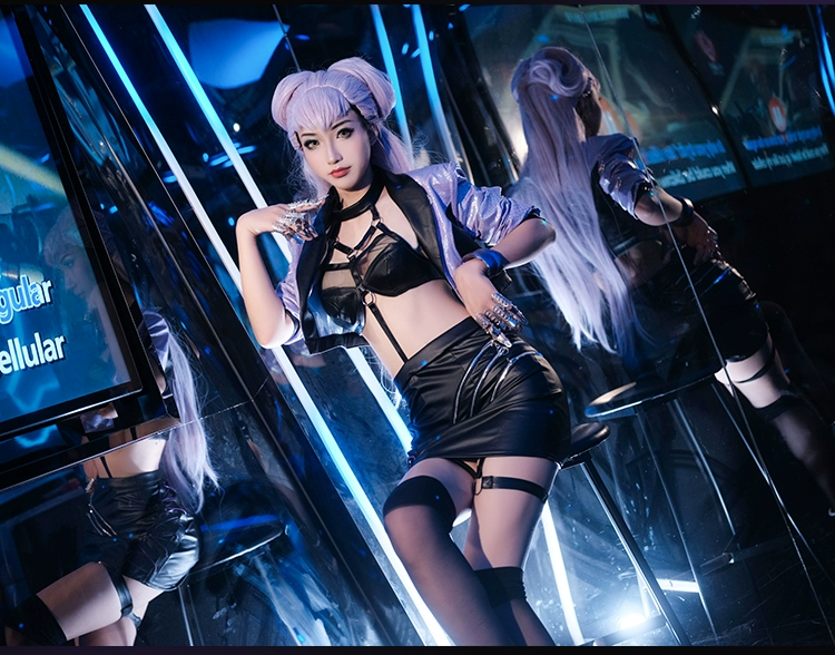 ahri cosplay sexy Tùy chỉnh 
            Naduo LOL Liên Minh Huyền Thoại KDA Evelin cos quần áo S10 ca hát đồng nhất góa phụ trò chơi Cosplay quần áo dành cho nữ katarina lol cosplay