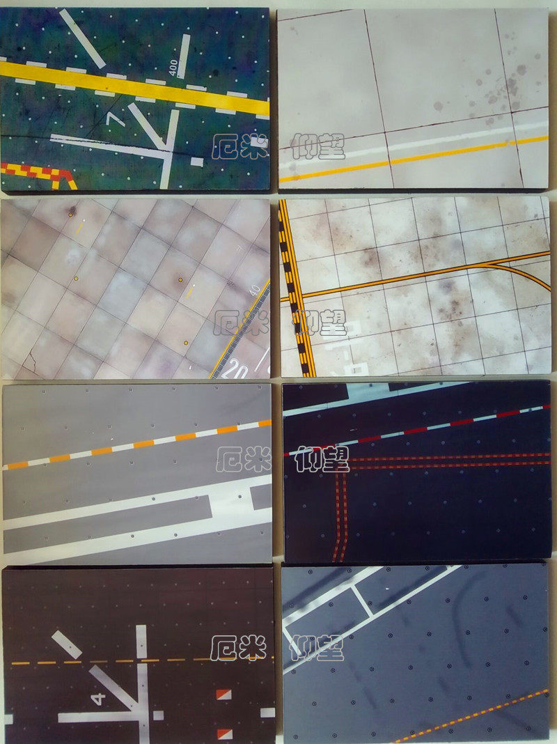 Q Version Egg Machine Tank Airstrike Aircraft Carrier Deck Airport Scene Terrace Model Display Table