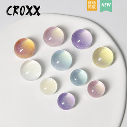 CROXX 별이 빛나는 하늘 반짝이 나막신 액세서리 DIY 액세서리 신발 버클 신발 꽃 신발 장식 액세서리 슈퍼 요정