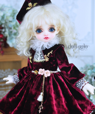 taobao agent [Solid Dance Paradise] BJD Female Women's Dress 3 minutes 4 points MDD giant baby bear girl [velvet dress] spot