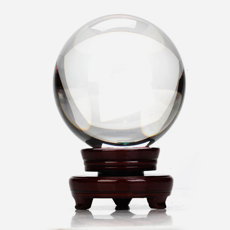 Home Crystal Ball 3-30 Cm Size White High Transparency Crystal Glass Ball Living-room Adornment Pendulum