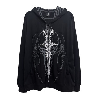 Original subculture dark japanese thin hooded jacket