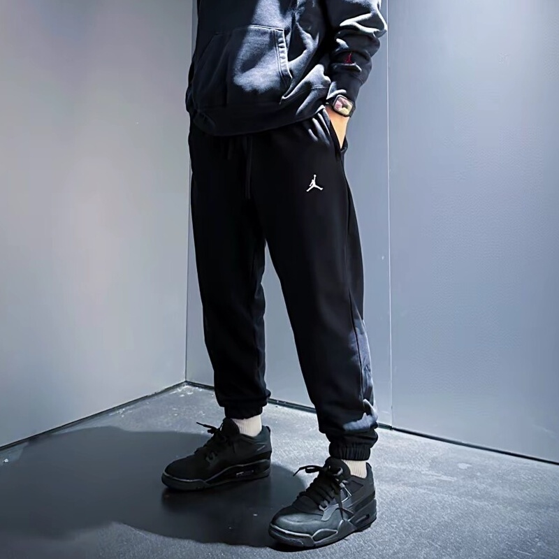 25 New Models of Jordan Nike Aj Jordan Sports Pants Men's Jogger Pants Quick-Dry Knit Casual Long Pants Fv8609