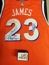 NBA Cavaliers James Owen Kevin Lefu Tyronlou autographed retro version Jersey basketball uniform