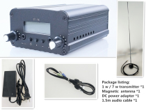 Full set of stereo 1 7W two-file can set up FM radio transmitter 76 -- 108MHz simultaneous interpretation and listening