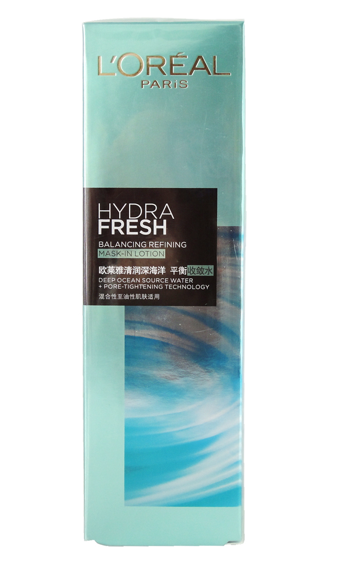 包邮欧莱雅清润深海洋平衡收敛水175ml 补水保湿紧致毛孔女爽肤水