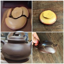 Gold Calliper Restoration Purple Sand Pot Lid Jug Button Nozzle Repair Renovation Tea Set Gold Board Saw Nail Wrap Mouth No Mark Repair Cup