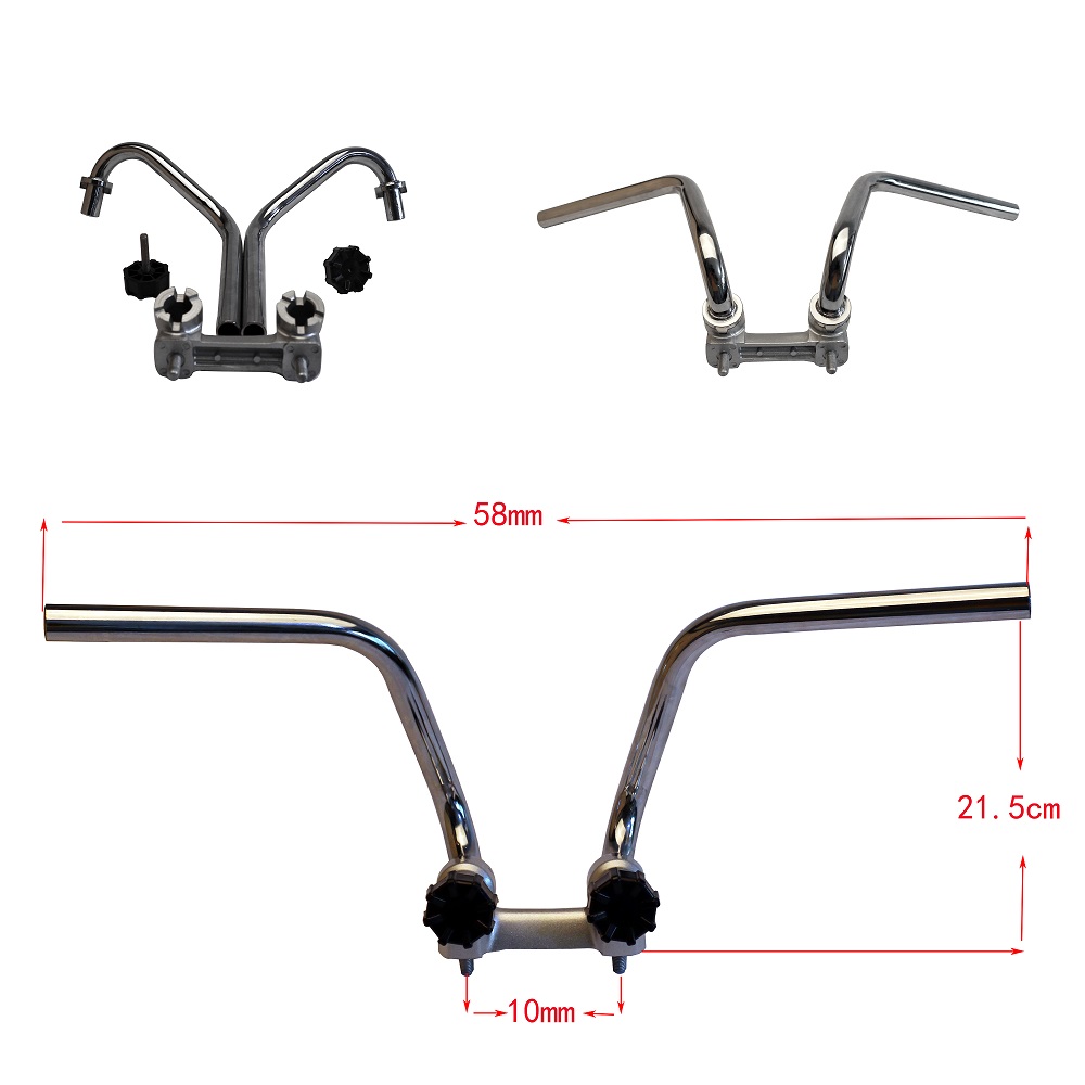 Jincheng little monkey motorcycle put press block handle seat aluminum seat bakelite screw direction put press block fix screw rod