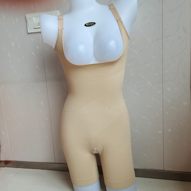 Purple Show Exclusive Store Genuine 9941 Body Shaping, Hip Lifting, Tummy Control, Chest Support, Beautiful Back Camisole One-Piece Five-Point Pants Shapewear