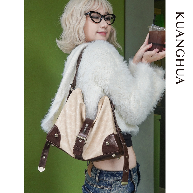 Сумка для подмышек большой емкости оригинального дизайна Shanghai Huacun, высококачественная сумка-мессенджер на одно плечо, старая американская ретро-сумка для поездок на работу