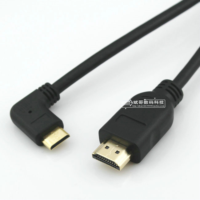 Right 0-5 m turn HDMI transmission line Mini HDMI elbow turn HDMI data line HDMI line